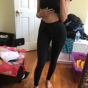 Black jeggings